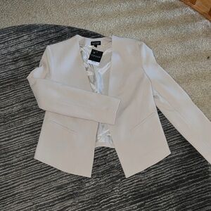 Topshop Women's Off-White Blazer